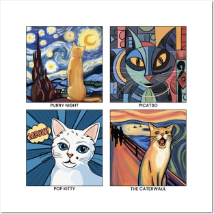 Artistic Cats: Aesthetic Bliss for Art History and Cat Lovers Posters and Art